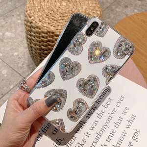 Più nuovo Fatti A Mano diamante forma di cuore in Acrilico cassa del telefono delle cellule per il <span class=keywords><strong>iphone</strong></span> <span class=keywords><strong>X</strong></span> Xs Max del Rhinestone di Bling della copertura del telefono per il <span class=keywords><strong>iphone</strong></span> caso 11 - Product Image 3