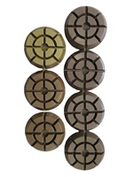 Disque de polissage flexible en résine diamantée JDK de 4 pouces (100 mm) pour le polissage humide/sec des sols, granit, quartz, marbre, pierre d'ingénierie, luxe, OEM