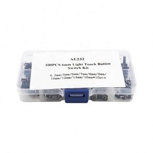 100PCS 6Mm Tact Switch <b>ON</b>/Off Tactile Push Button Mini <b>Touch</b> Switch Assorted Starter Kit - Product Image 5