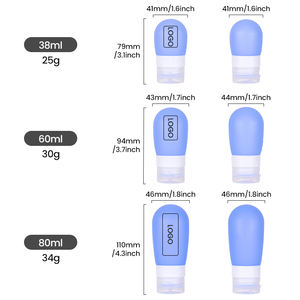 식품 등급 실리콘 누수 방지 미니 여행용 로션/액체 용기 손 소독제 휴대용 병 재사용 가능 실리콘 스퀴즈 병 - Product Image 2