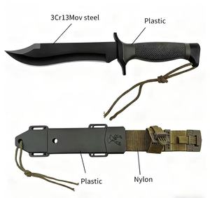 Yeehand Anpassbares feststehendes Messer aus Edelstahl, Überlebens- und Jagdmesser mit Nylonscheide, OEM-Unterstützung - Product Image 2