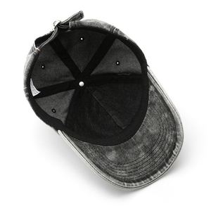 Gorra de Béisbol Unisex de 6 Paneles, Estilo Desgastado, con Bordado 3D en PVC, Ajustable, con Hebilla Dorada de Cobre, para las Cuatro Estaciones - Product Image 5