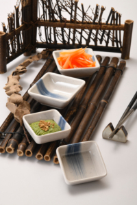 Piatto Quadrato Leggero in Melamina per <span class=keywords><strong>Antipasti</strong></span> <span class=keywords><strong>e</strong></span> Salse con Elegante Design a Strisce Blu per Servizio Ristorante - Product Image 4