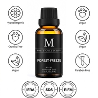 Huile de Diffusion Parfumée Collection Hôtelière Forêt-Givre - Concentration Élevée, Parfum de Luxe Longue Durée pour Diffuseur Ultrasonique