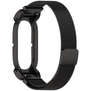 Bracelet en métal massif à 3 maillons de luxe avec fermeture magnétique en acier inoxydable pour montre connectée Google Fitbit Air - Product Image 5
