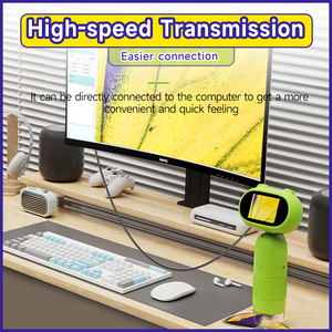 2 Inch Screen USB Pocket Stereo/Electron Camera 8 LED Lights Adjustable Brightness 500/1000x Magnification Manual CM4 Usb Micros - Product Image 1