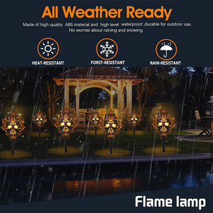 Luces Solares LED Decorativas de Halloween con Diseño de Calavera y Calabaza, Simulación de Llama, Impermeables, Estilo Europeo, para Jardín y Césped - Product Image 3