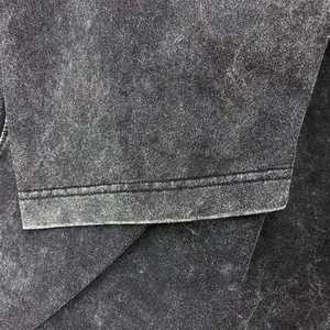 T-shirt surdimensionné 100% coton pour homme Sonnerie à manches courtes Logo personnalisé Lavage à l'acide avec motif solide pour la vente en gros - Product Image 6