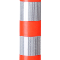 Barrières de circulation flexibles en PU réfléchissantes 78 cm, poteaux de signalisation routière, délimiteurs, avertissements, poteaux de stationnement