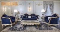 Ensemble canapé et fauteuil, Style Baroque, de luxe, design Empire, pour Villa, salon