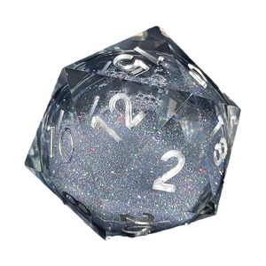 Jeu de dés D20 à noyau liquide <span class=keywords><strong>super</strong></span> large de 55mm dés en acrylique à bords polyédriques à <span class=keywords><strong>20</strong></span> faces pour les joueurs du MDN - Product Image 1