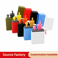 Briquet amusant imprimé en 3D en forme de doigt d'honneur, cadeau fantaisie pop-up pour farces, jouet de blague pour fêtes, surprise créative, best-seller transfrontalier