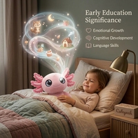 Peluche personnalisée ODM AI Axolotl, jouet interactif d'exploration biologique marine, compagnon scientifique éducatif précoce