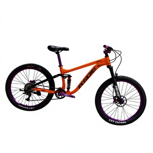 Vélo de montagne à suspension souple KADE, suspension à quatre barres, vélo pour garçons de <span class=keywords><strong>26</strong></span> <span class=keywords><strong>pouces</strong></span>, freins à disque hydrauliques à 8 vitesses, cadre en acier à haute teneur en carbone, double suspension - Product Image 1