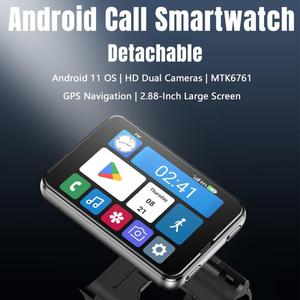 Montre connectée 4G S999, écran TFT 2,88 pouces, Android 11, 4 Go + 64 Go, déverrouillage facial, double caméra, montre connectée multilingue - Product Image 5