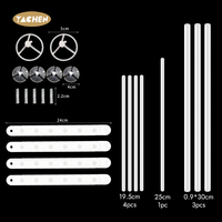 Yachen nouveau design carré support de ballon colonne bâton table ballon support kits pour bébé douche fête d'anniversaire décoration de mariage