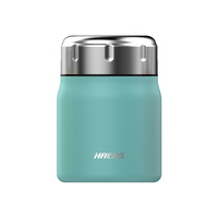 HAERS MINI Pot alimentaire thermique portable Bouteille à vide en acier inoxydable Bouteille d'eau de voyage isolée Bouteille thermos mignonne
