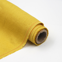 High Quality Natural Organic Linen 145gsm gold stone washed 100% Pure Linen Fabric For Garments