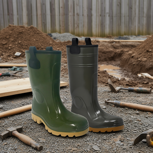 Bottes de sécurité montantes en PVC vert Ttake, taille 39, avec semelle Para Sole - Product Image 3