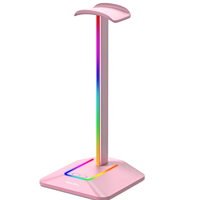 Support de casque de jeu RGB New Bee Z8 avec 2 ports USB, support d'affichage élégant, base en caoutchouc antidérapante pour les joueurs