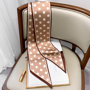 15*150厘米多功能女窄长围巾缎面领巾优雅时尚发型女领带定制 - Product Image 6