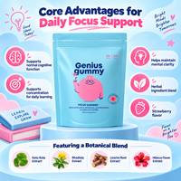 Gummies Énergisantes pour Enfants à Haute Efficacité avec Gotu Kola et Rhodiola pour la Santé Cognitif et Cérébrale des Enfants – Complément Alimentaire OEM & ODM