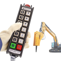 Control Remoto Industrial IP66 de 12 Botones y Doble Velocidad para Grúa, con Manija Personalizable