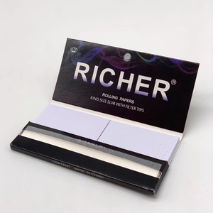 Custom Printed King Size Slow Burn Certified <b>Rolling</b> Paper Natural 13gsm for Watermark High End Brand OEM Design Fac Direct - Product Image 6