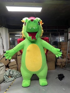 Plaisir CE en peluche coloré nouvel an <span class=keywords><strong>chinois</strong></span> gonflable Dragon mascotte Costume en peluche costume pour adulte nouvel an - Product Image 6