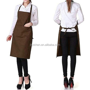 Delantal sin mangas <span class=keywords><strong>de</strong></span> camarero <span class=keywords><strong>de</strong></span> cocina con logotipo personalizado, respetuoso con el medio ambiente, jardinería, uso <span class=keywords><strong>de</strong></span> peluquero, Color marrón con bolsillos - Product Image 5