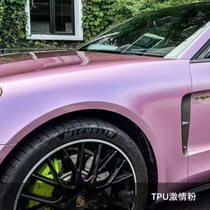 Color PPF 7.5mil 8.0mil Pegatinas secas y húmedas TPU Passion Pink <span class=keywords><strong>Película</strong></span> protectora para automóvil-Fácil instalación Envoltura <span class=keywords><strong>de</strong></span> vinilo para automóvil - Product Image 2