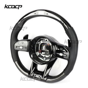 Ajuste para <span class=keywords><strong>Mercedes</strong></span> Benz a clase A200 A180 A260 A45 C63 W205 W204 C300 W222 G55 G500 modelo antiguo a nuevo volante de fibra de carbono - Product Image 3