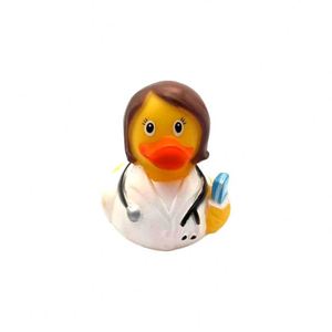 Wholesale Hot Sale 3 Inch <b>Hospital</b> Clinic Safety Rubber Duck Color Cognitive Floating Squeaky Baby Bath <b>Toy</b> Custom Logo - Product Image 4