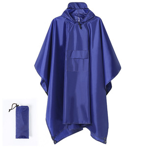 Poncho Impermeabile Pieghevole Lungo in Poliestere, Poncho Antipioggia Personalizzato Stampato - Product Image 1