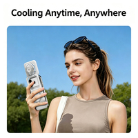 Nouveau mini ventilateur portable multifonctionnel pour le cou, 3 vitesses, 2000 mAh, rechargeable, pliable, ventilateur personnel à main avec support magnétique