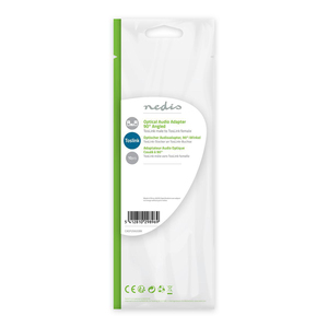 Adaptateur audio optique coudé à 90 degrés TosLink mâle vers femelle noir - Product Image 5