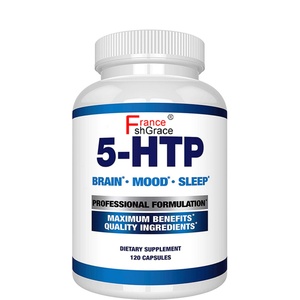 5-HTP Plus Calcio: Sientase Feliz y Positivo, Durma Fácil y Profundamente, Apoya el Estado de Ánimo Tranquilo y Relajado, 120 Cápsulas - Product Image 1