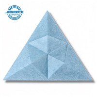 Panneaux acoustiques en fibre de polyester 3D paramétriques, traitement sonore artistique, panneaux géométriques pour la décoration intérieure moderne