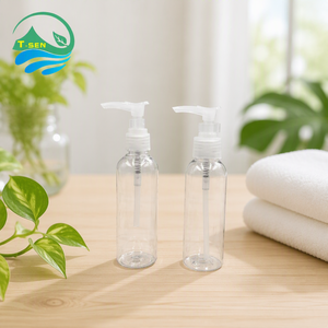 Set da Viaggio Vuoto per Ricarica, Flacone Spray con Pompa Nebulizzatrice in PET da 100ml per Cura del Viso, Shampoo, Gel Doccia, Igienizzante Mani, Lozione - Product Image 1
