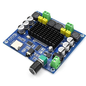 Placa amplificadora de potencia <span class=keywords><strong>digital</strong></span> 5,0 TPA3116 compatible con tarjeta TF entrada síncrona AUX canal de sonido dual 100W * 2 YJ - Product Image 2