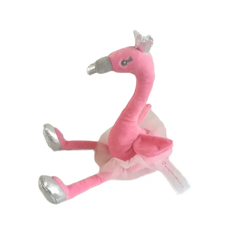 Elegant And Comfortable Plush Ballet Crown Shaped Swan Flamingo Toy