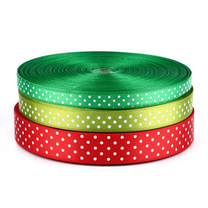 Pita Satin Kustom Pita Natal Cetak Kotak Hadiah Pita Satin Pre-tied - Product Image 5