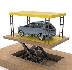WEMET <span class=keywords><strong>Precio</strong></span> Barato Uso Vertical Car Lift 4 Post Car Elevador Ascensor Estacionamiento para Sótano Garaje - Product Image 3
