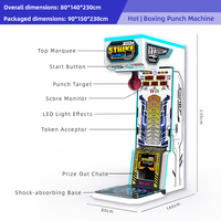 Machine de boxe commerciale de type arcade, à monnayeur, pour jeu de frappe, machine de divertissement sportif d'intérieur