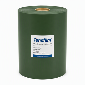 Tensfilm 100um Pellicola in HDPE Verde con Silicone 10-30g/in Resistente ai Raggi UV per Membrana Impermeabilizzante - Product Image 1