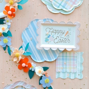 ชุดจานกระดาษแบบใช้แล้วทิ้งชุดเครื่องใช้บนโต๊ะอาหารสำหรับงานเลี้ยงอีสเตอร์ตามสั่ง - Product Image 5