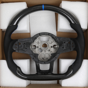 <span class=keywords><strong>Volante</strong></span> de Fibra de Carbono Semiperforado para VW Volkswagen <span class=keywords><strong>Golf</strong></span> 5 6 7 6r 7r R MK5 MK6 MK7 MK7.5 <span class=keywords><strong>Gti</strong></span> Jetta Polo Passat B8 - Product Image 5