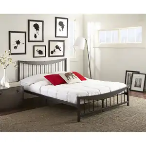 錬鉄製ベッドルーム家具ディバンプラットフォームメタルベッドダブル