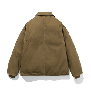 Chaqueta Acolchada de Trabajo con Cuello Abierto, Estilo Japonés, de Algodón Acolchado, Marrón, Tres Colores, Abrigo Cálido de Invierno, WT3010 - Product Image 2