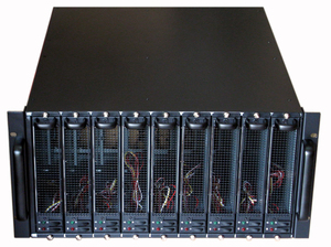 <span class=keywords><strong>EPona</strong></span> 5U 9 * Mini ITX Blade Industrielles Rackmount-Gehäuse Servergehäuse 1,2mm Stahl mit 250W Netzteil und Seitenfenster EKI-B9ITX - Product Image 2